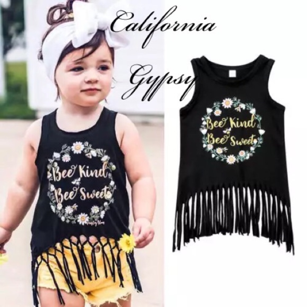 Baby boho hippie festival fringe top - Picture 3 of 7